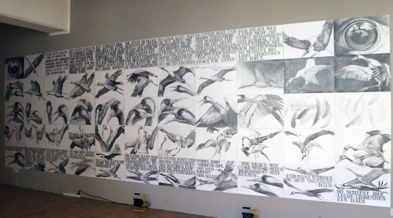 Original Expressionism Nature Drawing by Violeta Vollmer