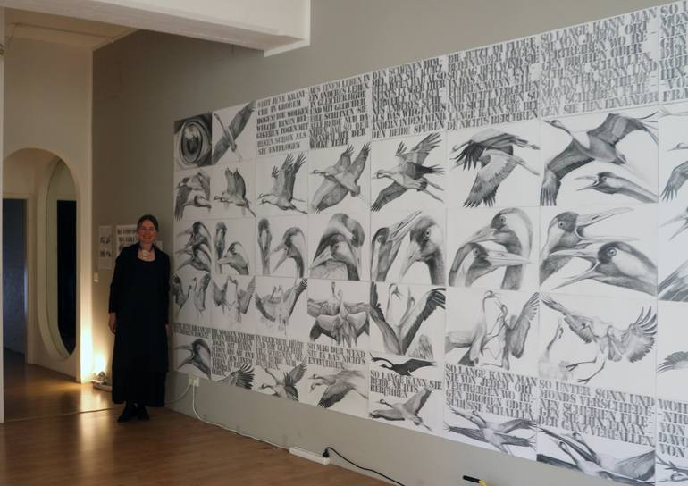 Original Expressionism Nature Drawing by Violeta Vollmer