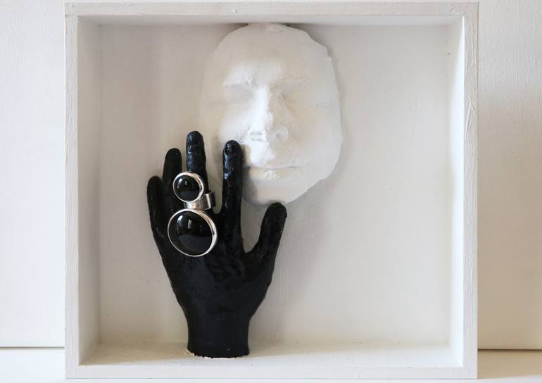 self-portrait with silver ring - Print
