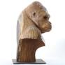 "Silverback". Hand carved from oak.