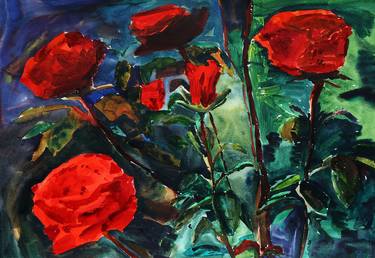 Original Impressionism Floral Paintings by Michael Robson