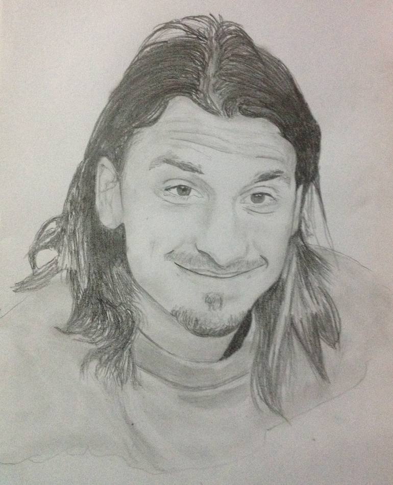 Zlatan Ibrahimovic Drawing By Prathamesh Tondwalkar | Saatchi Art