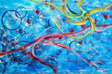 Print of Abstract Expressionism Aerial Paintings by Rada Petrovic