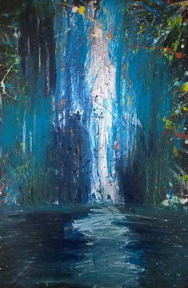 Original Abstract Expressionism Nature Paintings by Rada Petrovic