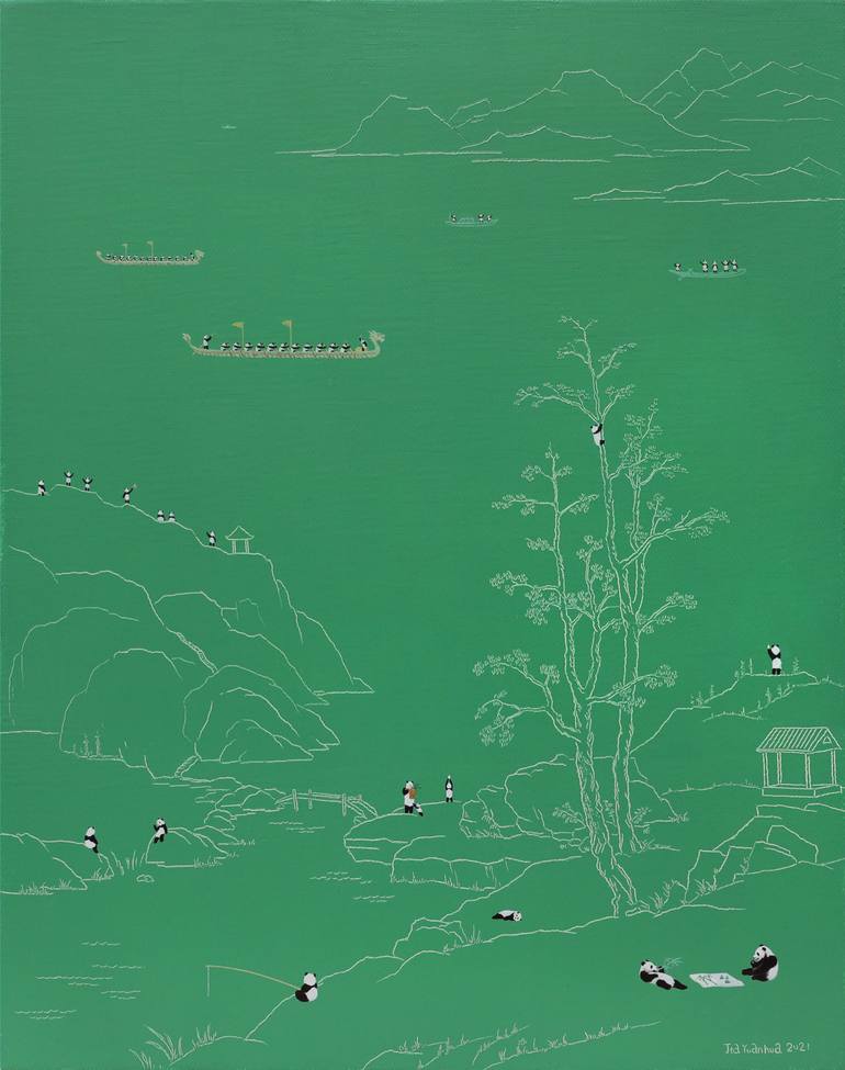 Original Contemporary Landscape Painting by Yuanhua Jia
