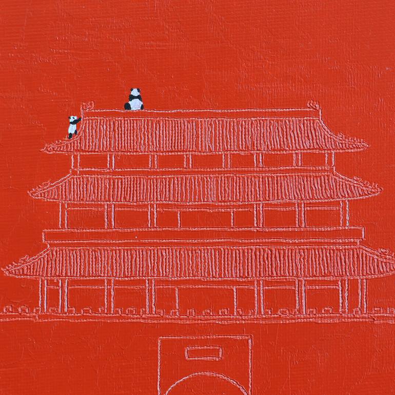 Original Contemporary Architecture Painting by Yuanhua Jia