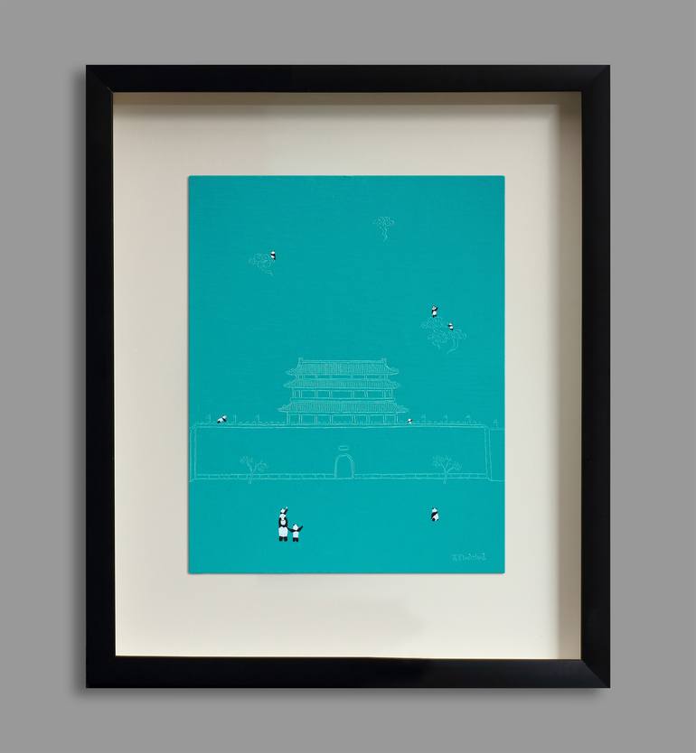 Original Contemporary Architecture Painting by Yuanhua Jia