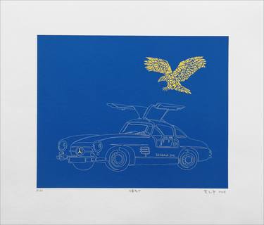 ONE LINE style auto - eagle fly - courage ( Limited Print ) thumb