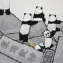 JiaYuanhua - cityscape - pandas art - tetris game