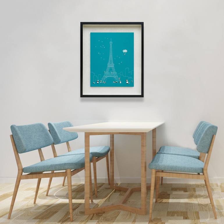 Original Contemporary Architecture Painting by Yuanhua Jia