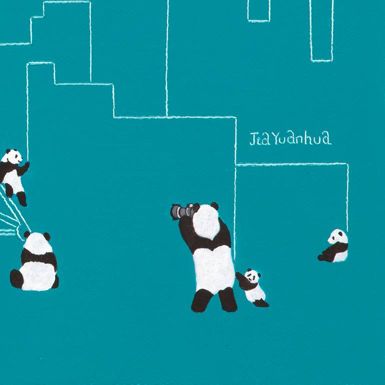 Original Contemporary Architecture Painting by Yuanhua Jia