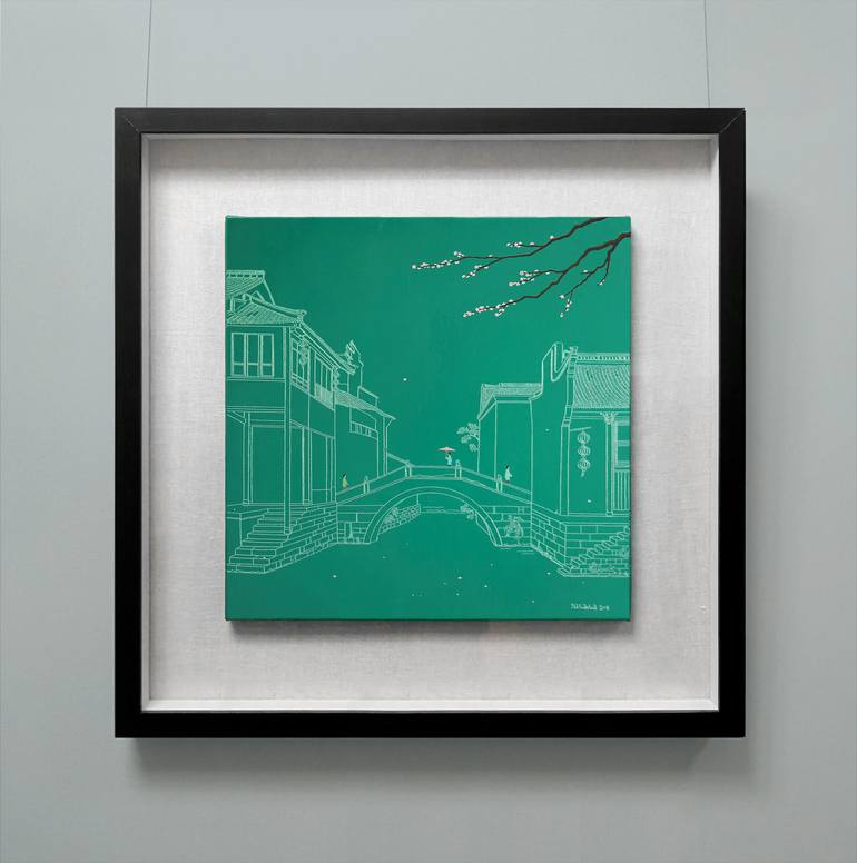 Original Contemporary Landscape Painting by Yuanhua Jia