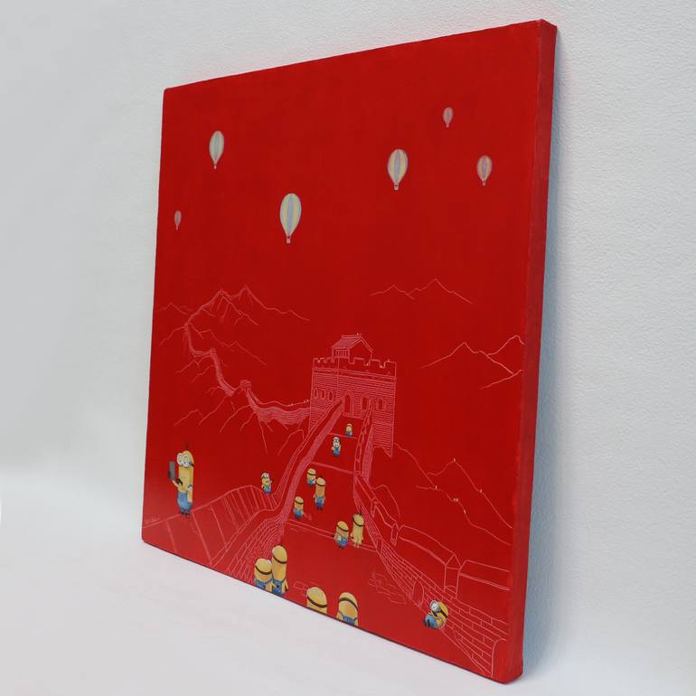 Original Contemporary Cartoon Painting by Yuanhua Jia