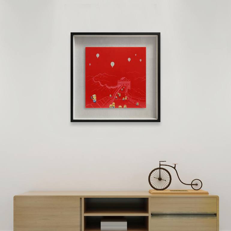 Original Contemporary Cartoon Painting by Yuanhua Jia