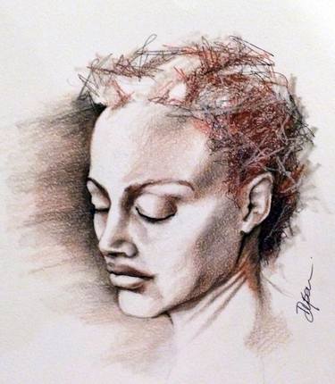 Original Conceptual Women Drawings by Leigh Dyson