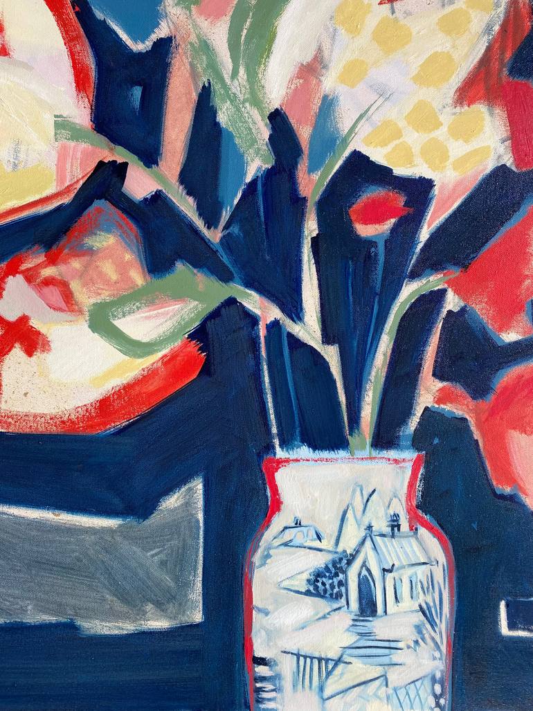Original Expressionism Floral Painting by Anna Hymas