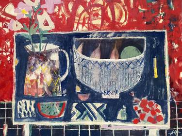Original Expressionism Still Life Paintings by Anna Hymas