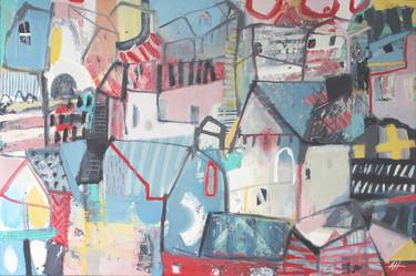 Print of Abstract Architecture Paintings by Anna Hymas