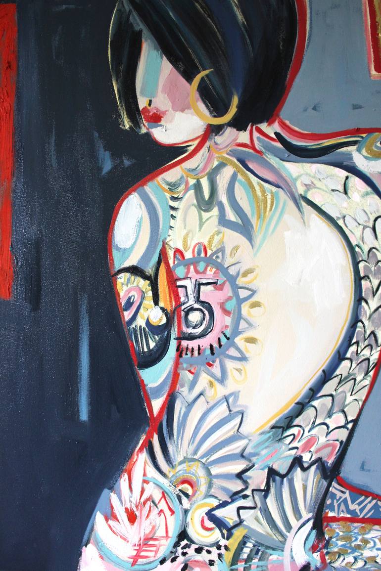 Original Figurative Nude Painting by Anna Hymas