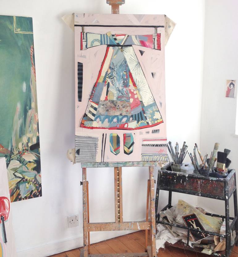 Original Abstract Expressionism Fashion Painting by Anna Hymas