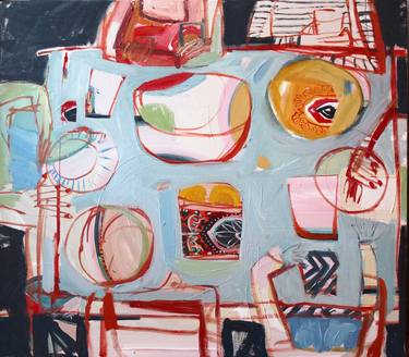 Print of Abstract Expressionism Food & Drink Paintings by Anna Hymas