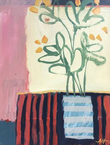 Original Abstract Expressionism Floral Paintings by Anna Hymas