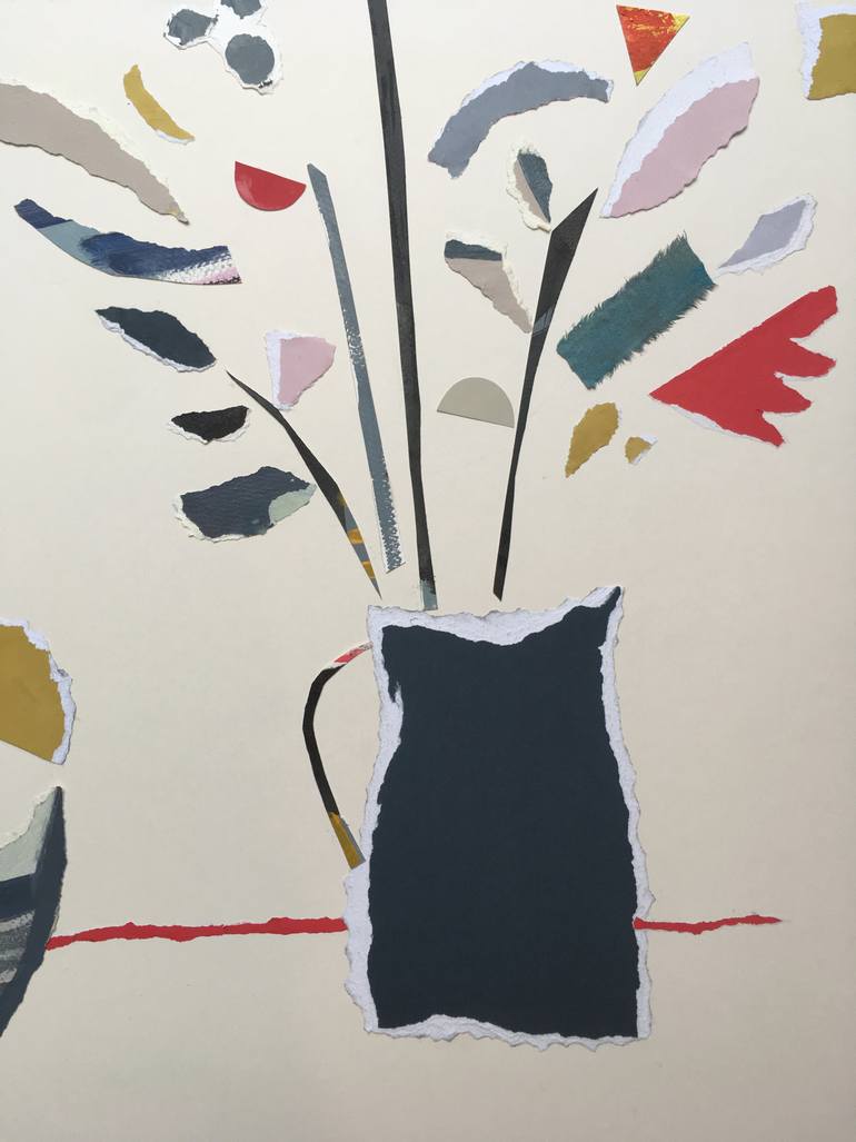 Original Abstract Expressionism Food & Drink Collage by Anna Hymas
