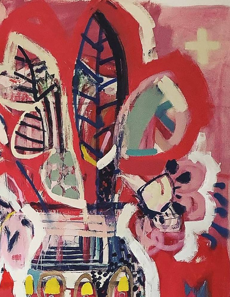 Original Abstract Expressionism Still Life Painting by Anna Hymas