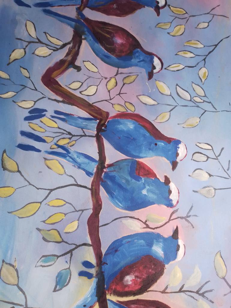 Original Abstract Animal Painting by Tarisai Munzvenga