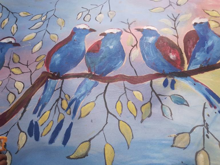 Original Abstract Animal Painting by Tarisai Munzvenga