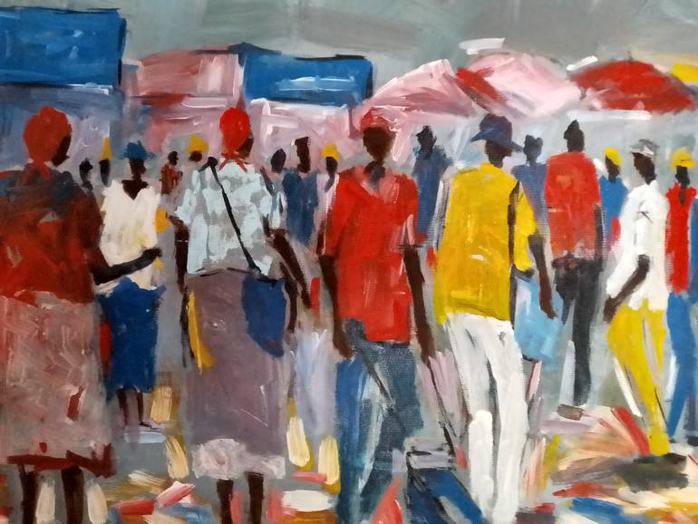 Original Contemporary People Painting by Tarisai Munzvenga