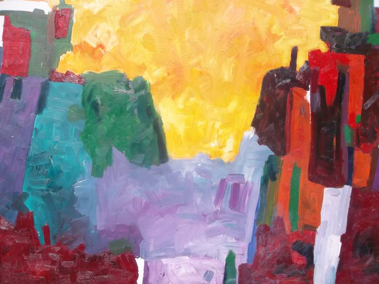 Original Modernism Abstract Painting by Tarisai Munzvenga