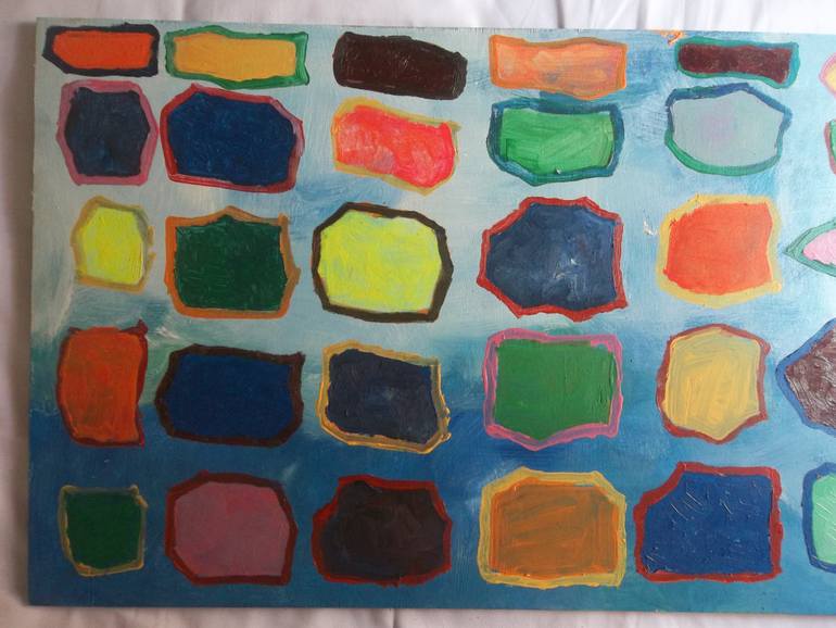 Original Abstract Architecture Painting by Tarisai Munzvenga