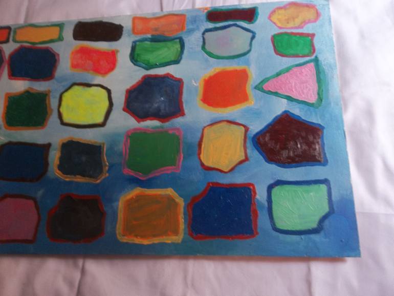 Original Abstract Architecture Painting by Tarisai Munzvenga