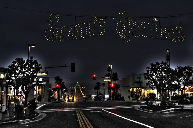 Manhattan Beach Christmas Original Digital File Copyright Sale of