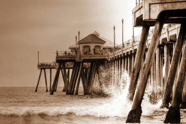 "Huntington Pier in Sepia" thumb