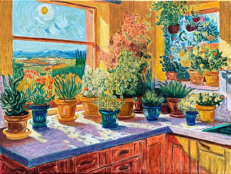 Print of Impressionism Landscape Paintings by Abderrahim El Asraoui