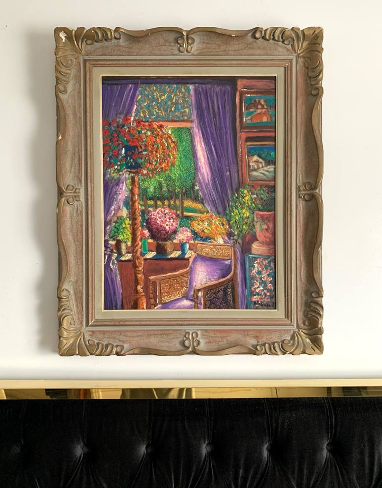 Original Impressionism Architecture Painting by Abderrahim El Asraoui