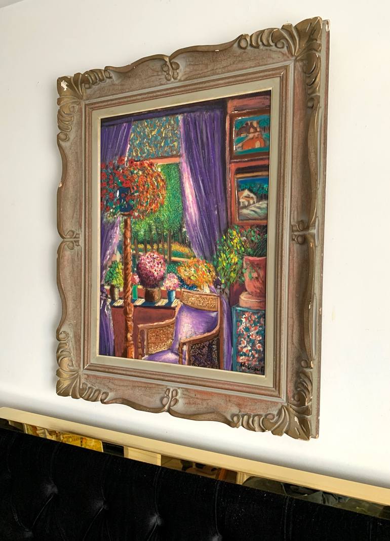 Original Impressionism Architecture Painting by Abderrahim El Asraoui