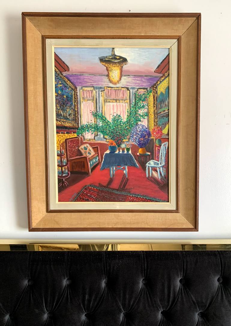Original Expressionism Architecture Painting by Abderrahim El Asraoui