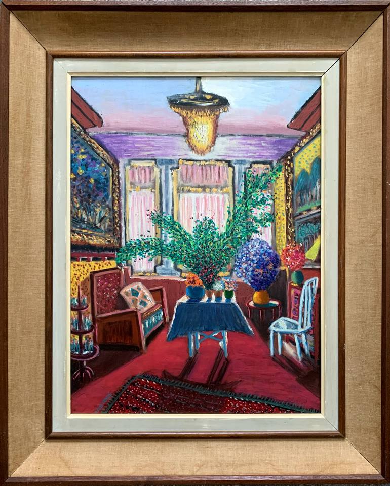 Original Expressionism Architecture Painting by Abderrahim El Asraoui