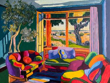 Original Expressionism Nature Paintings by Abderrahim El Asraoui