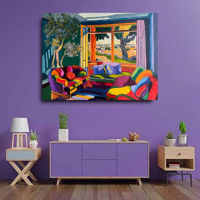 Original Expressionism Nature Painting by Abderrahim El Asraoui