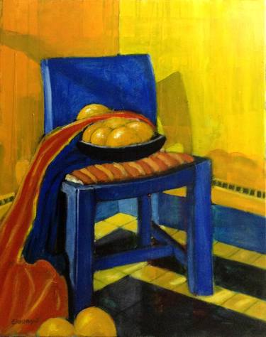 Print of Abstract Interiors Paintings by Abderrahim El Asraoui
