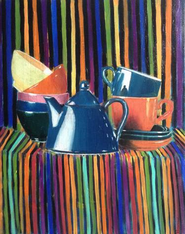 Print of Abstract Still Life Paintings by Abderrahim El Asraoui