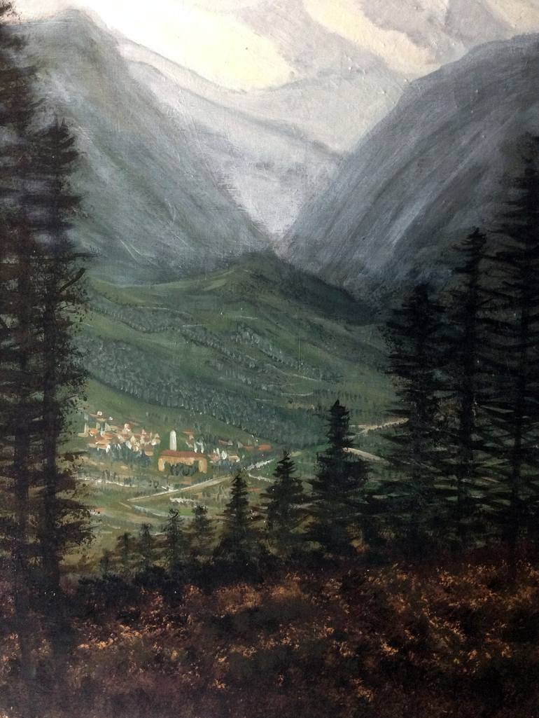 Original Landscape Painting by Abderrahim El Asraoui