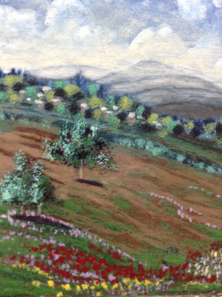 Original Abstract Expressionism Nature Painting by Abderrahim El Asraoui