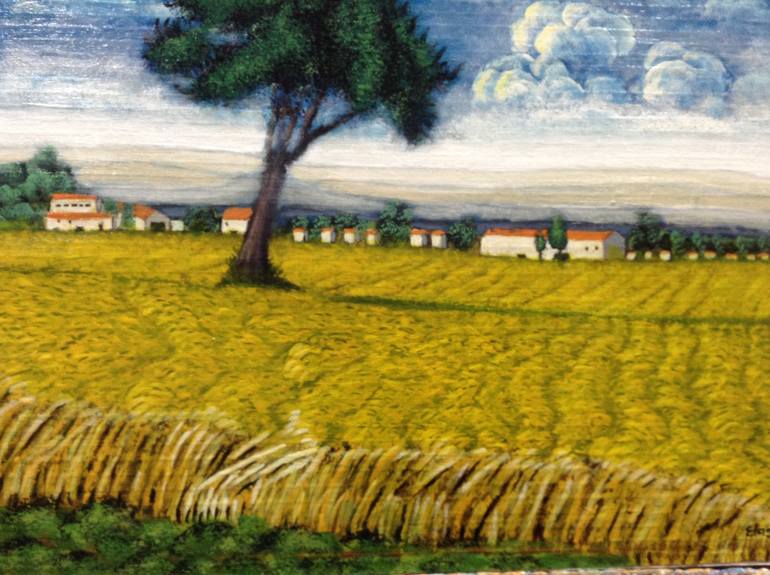 Original Impressionism Landscape Painting by Abderrahim El Asraoui