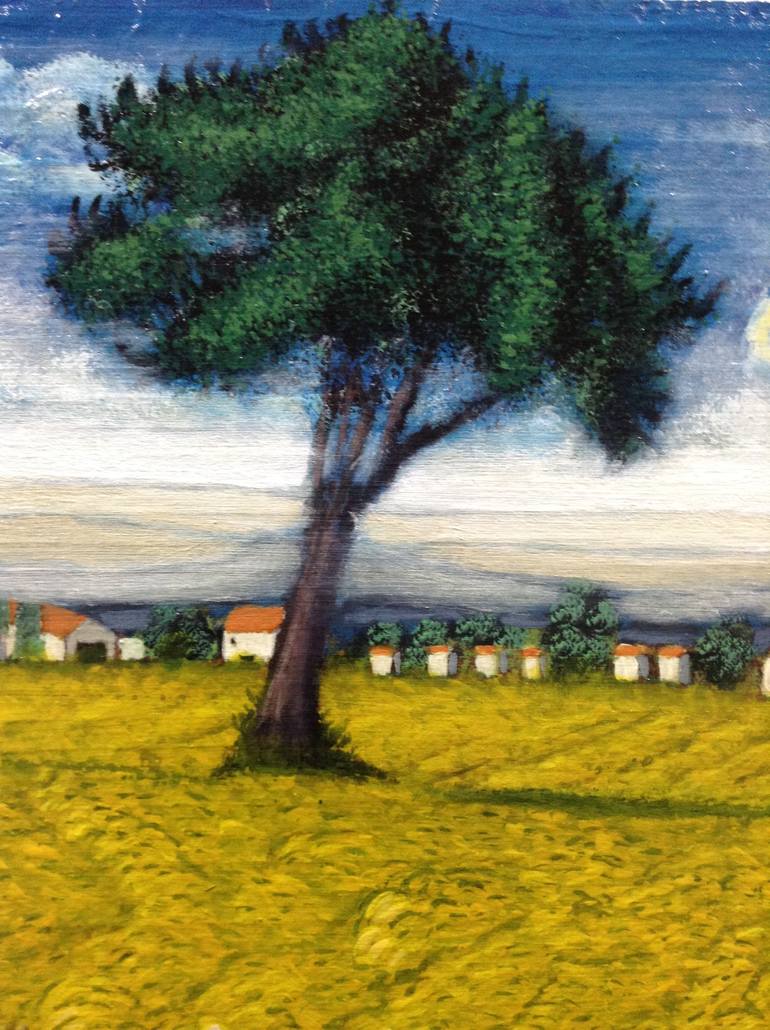 Original Impressionism Landscape Painting by Abderrahim El Asraoui