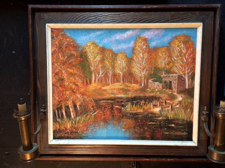 Original Impressionism Landscape Painting by Abderrahim El Asraoui